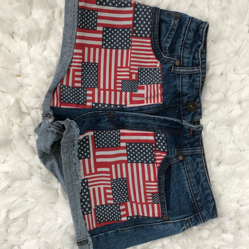 Forever21 American flag shorts